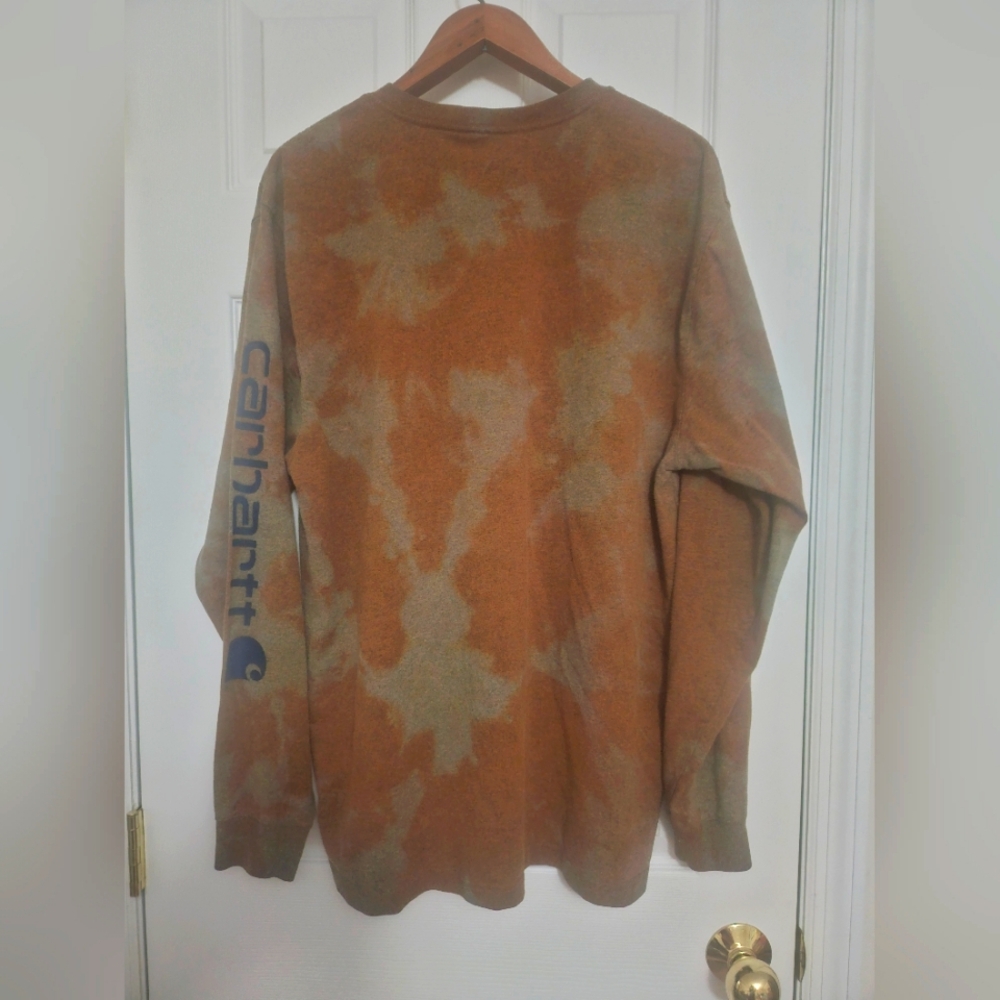 Tie-Dye Carhartt Long Sleeve Shirt - Size Large